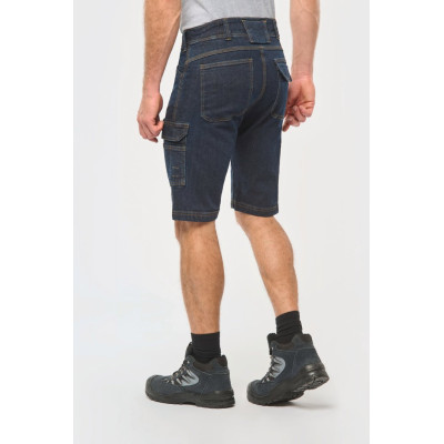 Men's multipocket denim bermuda shorts